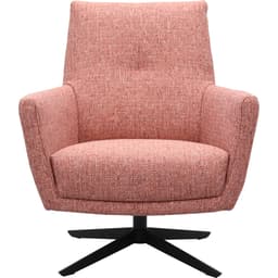 Draaifauteuil Roos zwarte kruispoot - 1
