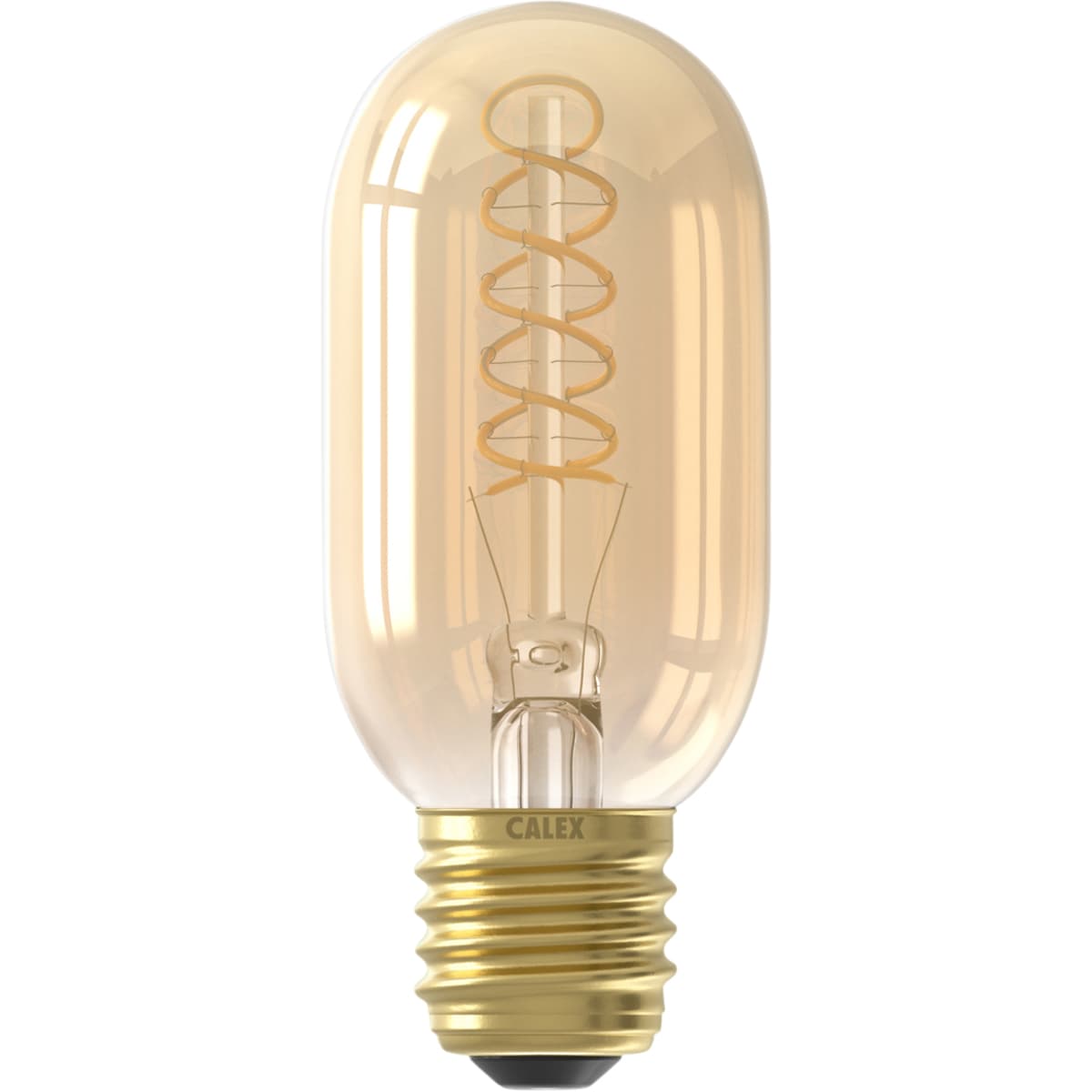 Calex Buis T45 Goud Flex Filament 220-240V 3.8W 250lm 2100K E27 Dimbaar met LED dimmer  - 1