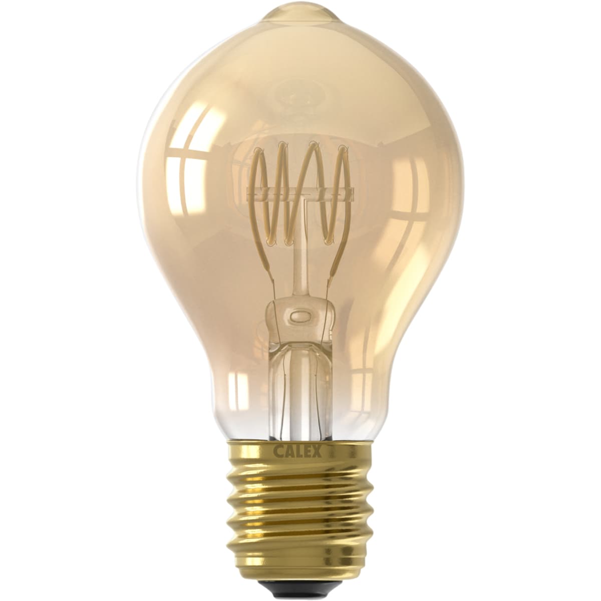 Calex Standaard A60DR Goud Flex Filament 220-240V 3.8W 250lm 2100K E27 Dimbaar met LED dimmer  - 1