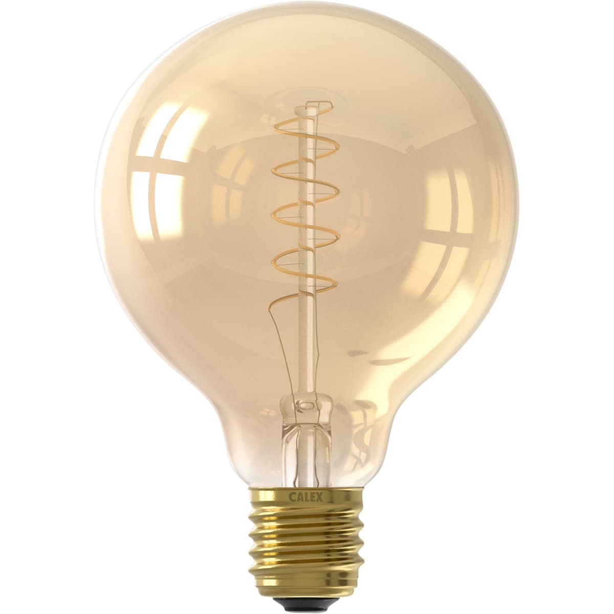 Lichtbron Globelamp Flex 9,5 cm Goud E27 - 1