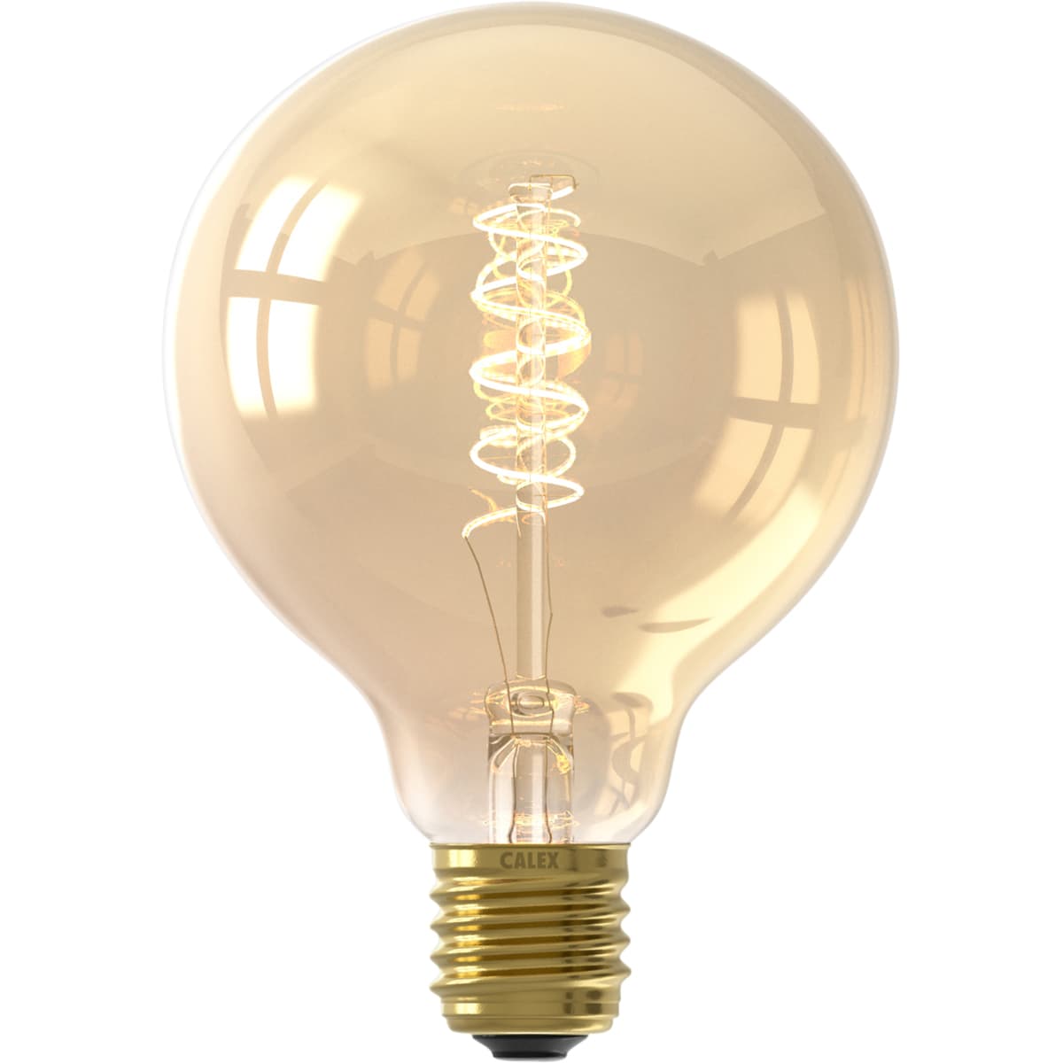 Lichtbron Globelamp Flex 9,5 cm Goud E27 - 2