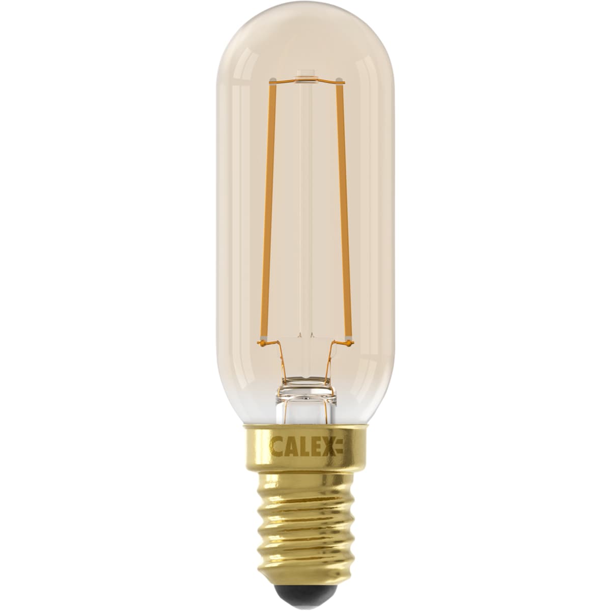 Calex Buis T25 Goud Straight filament 220-240V 3.5W 250lm 2100K E14 Dimbaar met LED dimmer  - 1