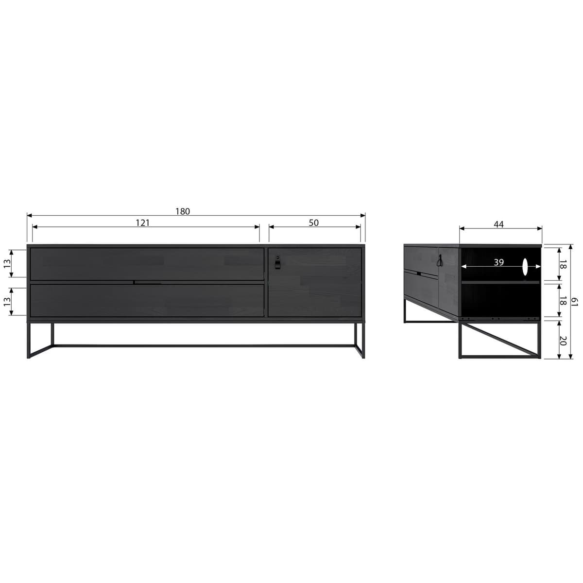 Silas Tv Meubel Eiken Blacknight [fsc] - 10