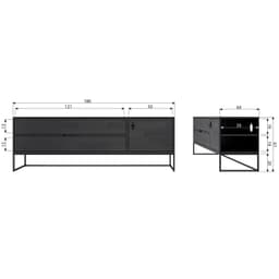 Silas Tv Meubel Eiken Blacknight [fsc] - 10