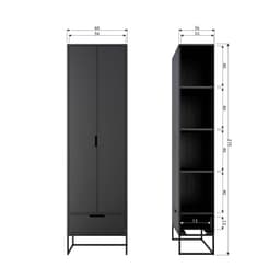 Silas Hoge Kast Essen Blacknight [fsc] - 2