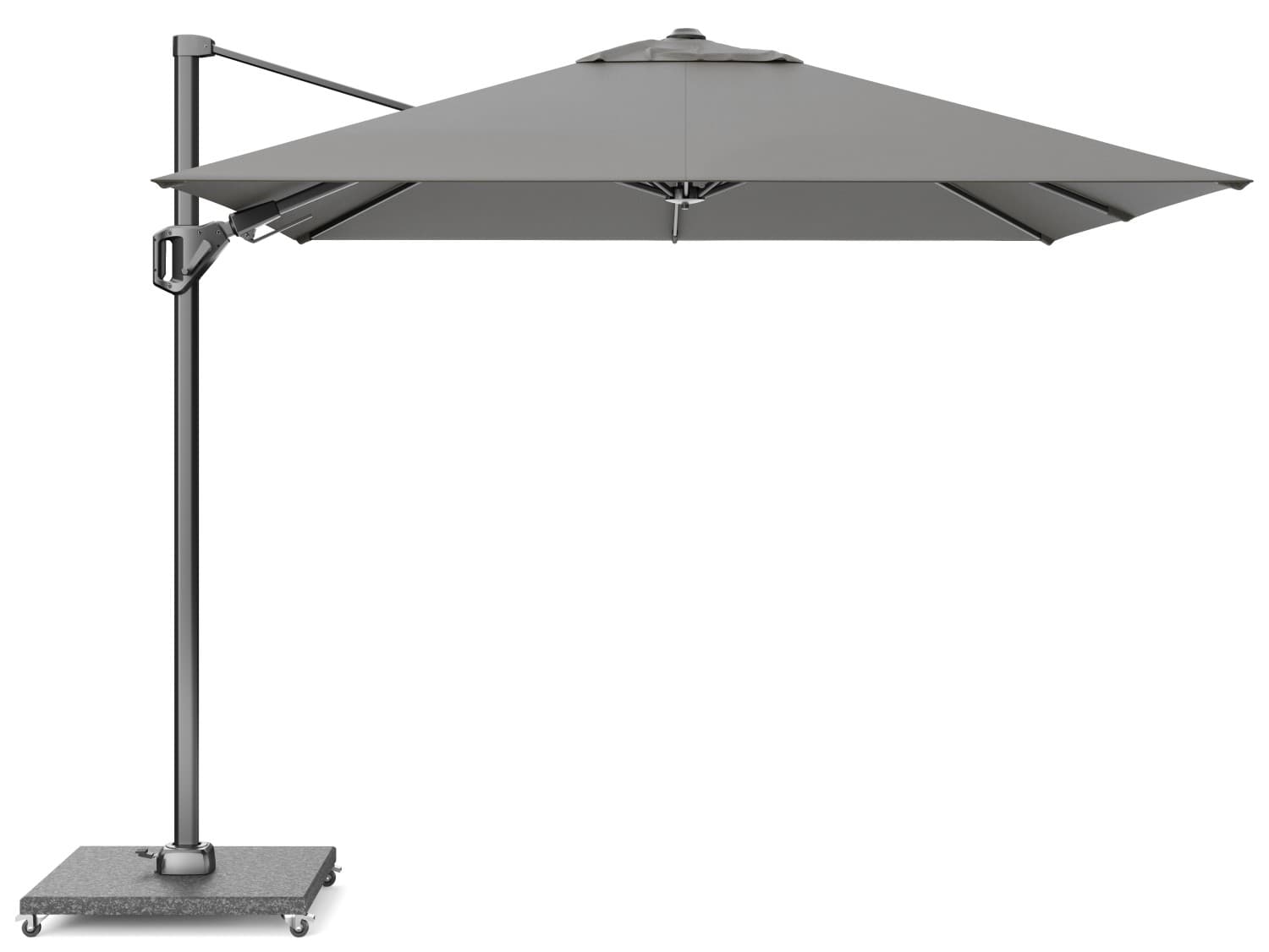 Zweefparasol Voyager T² Premium 270x270 cm Manhattan Platinum