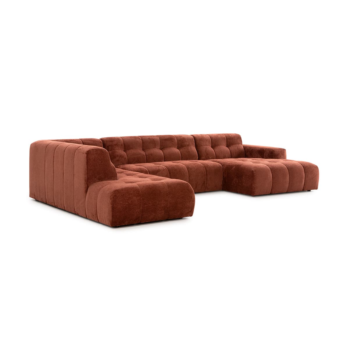 Modena bank ottomaan+2,5-zits+longchair - 2