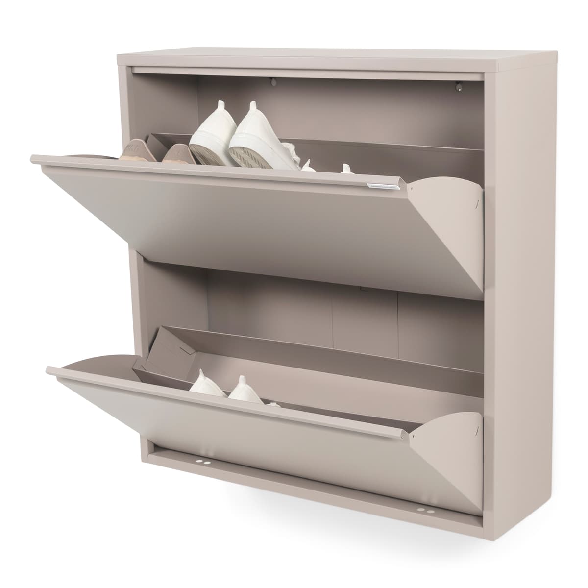 Schoenenkast Bobbie 2 laden Silky Taupe - 3