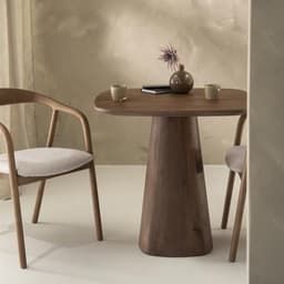Eettafel Aron vierkant 80x80 - lichtbruin - 1