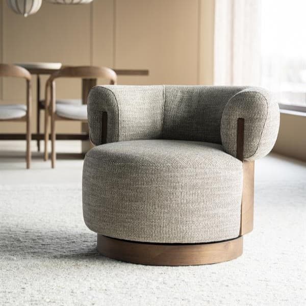 Fauteuil Nila bruin - taupe Vanu - 1