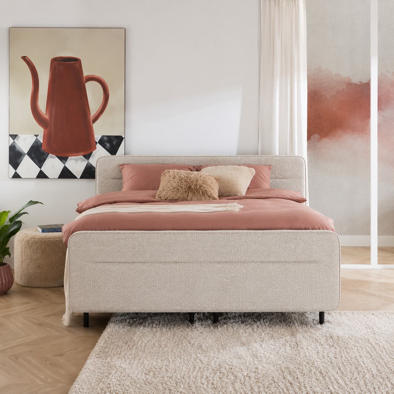 Boxspring Tender elektrisch verstelbaar 180 x 200 Cyber naturel 01