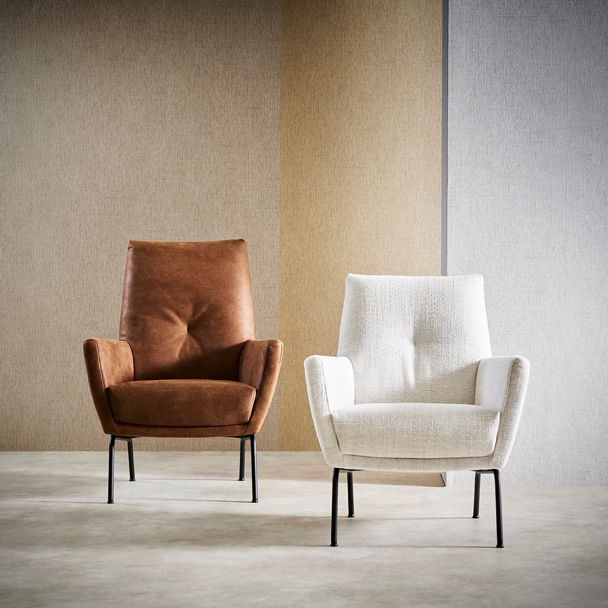 Fauteuil Hoge rug Roos - 4