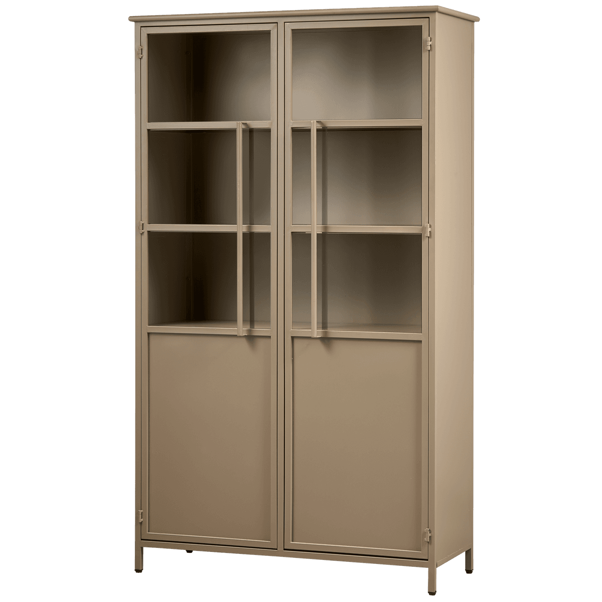 EXHIBIT VITRINEKAST METAAL KHAKI - 3