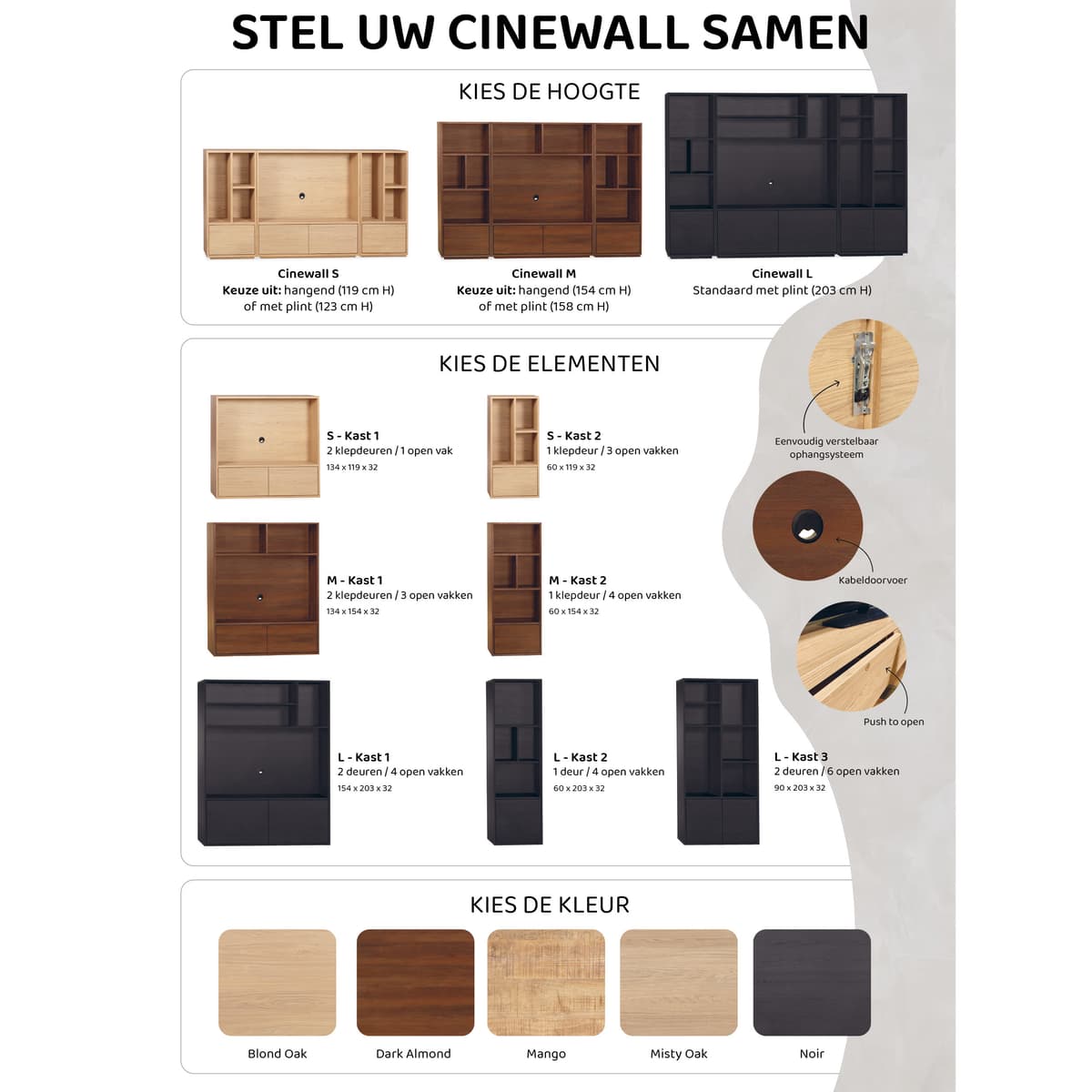 Cinewall Brian M 134 cm - 5