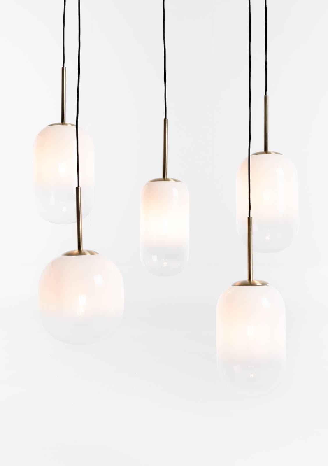 Milky hanglamp 5*e27 Coco Maison - 8