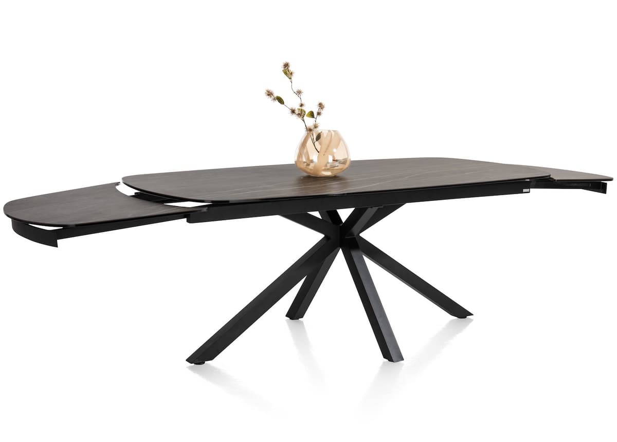 Tafel 200x100(+2x50) Montello zwart - 10