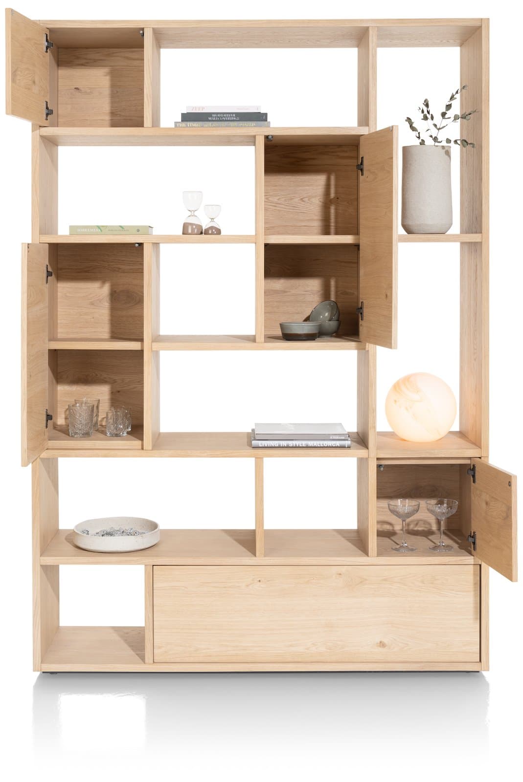 Roomdiv. 150x216x38cm Lugana natural - 3