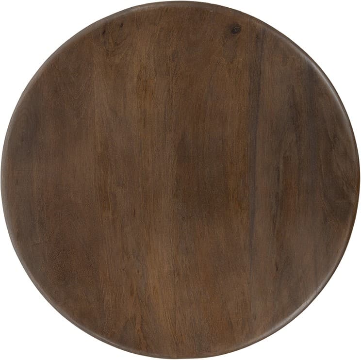 Bijzettafel Zody Ø50 Mangohout Walnoot - 4