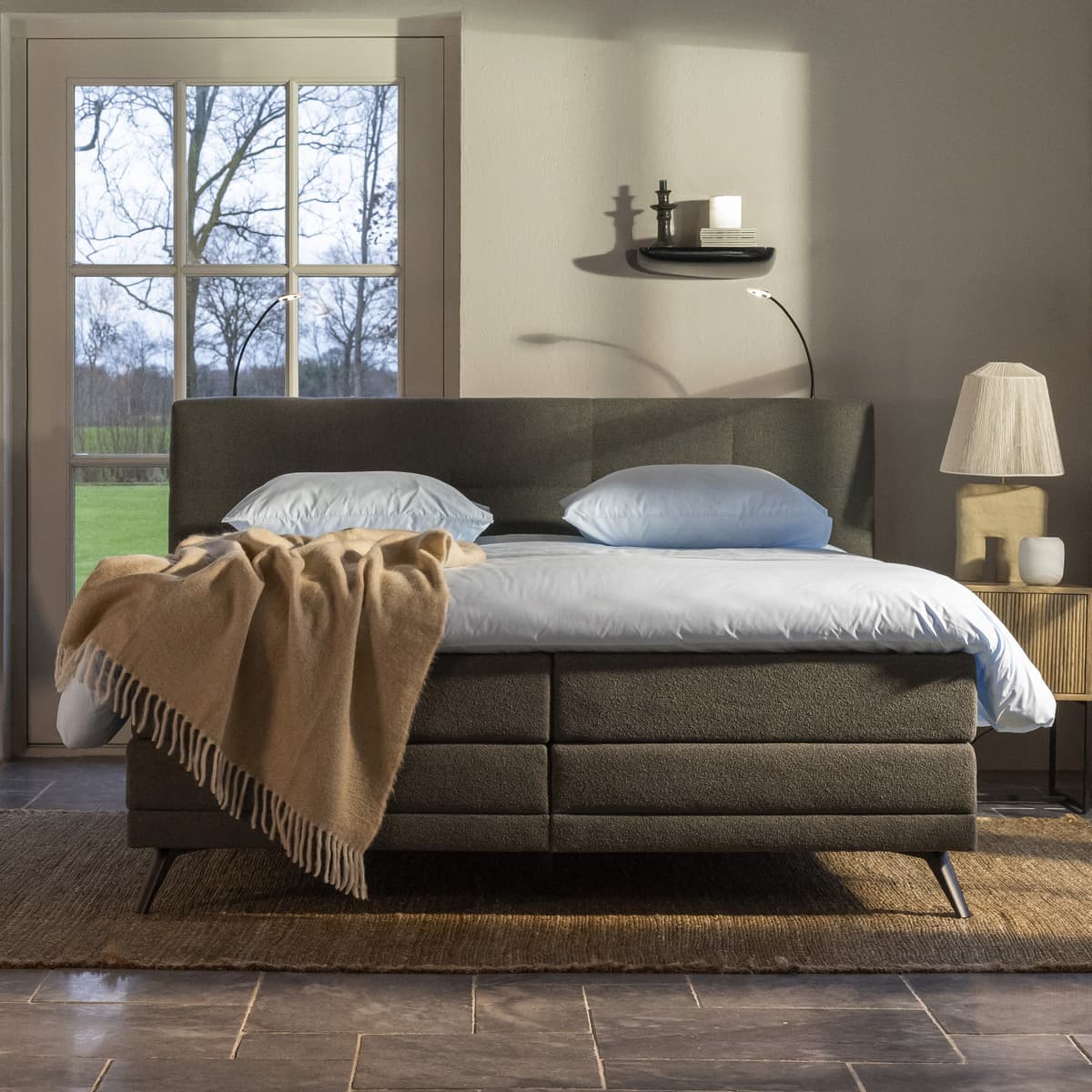 Avek Boxspring Fier Vlak - 1