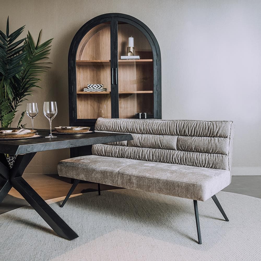 Eetkamerbank Rosora 200cm Beige - 2
