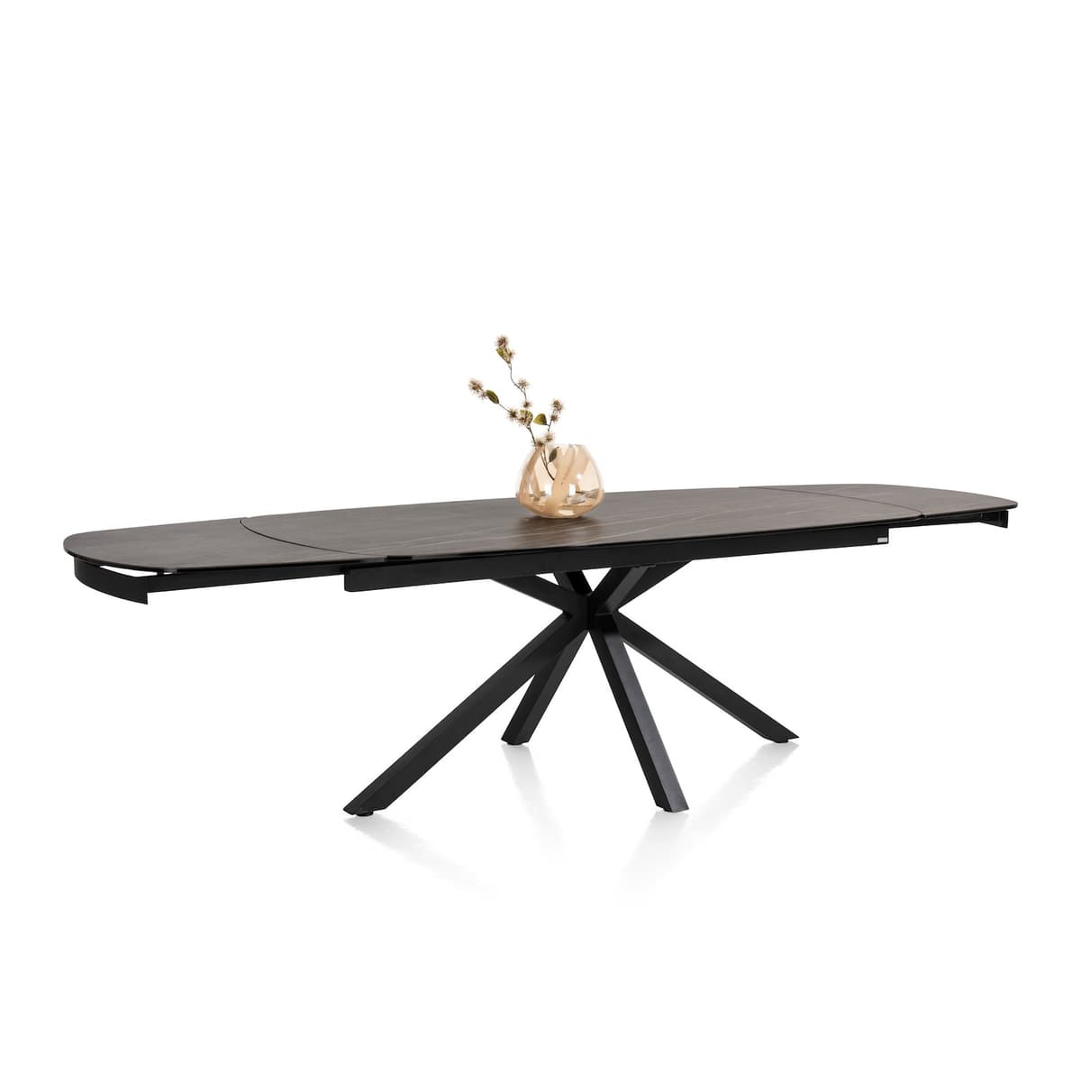 Tafel 200x100(+2x50) Montello zwart - 12