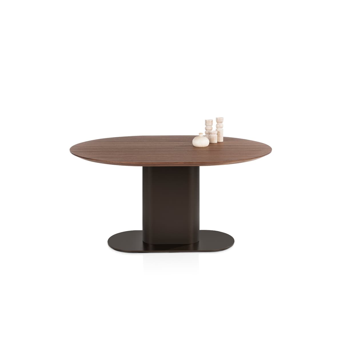 Tafel 150x120cm Brianza Steel Brown - 5