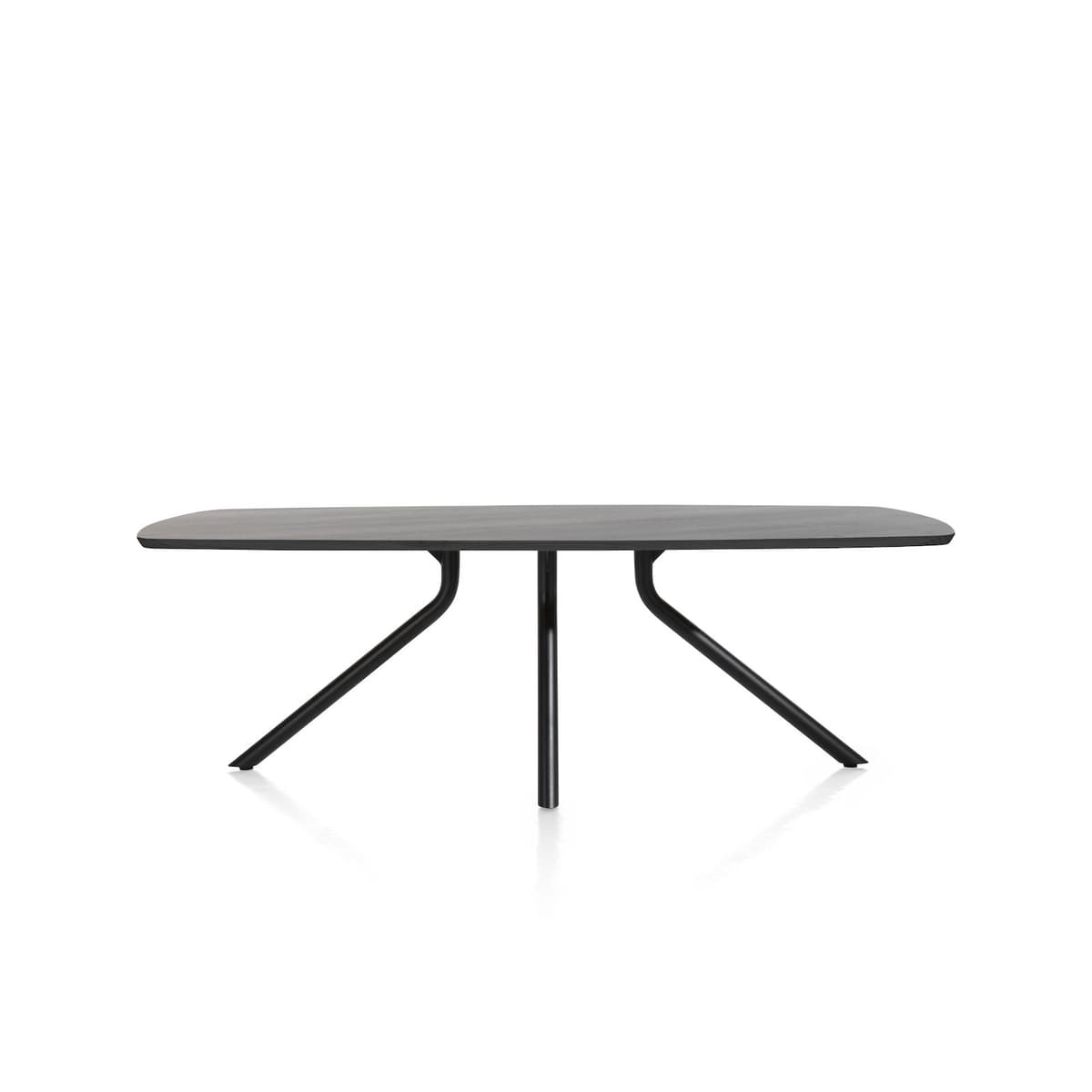 Tafel ovaal 220x110 cpt Arvada Centrale poot zwart Onyx - 4