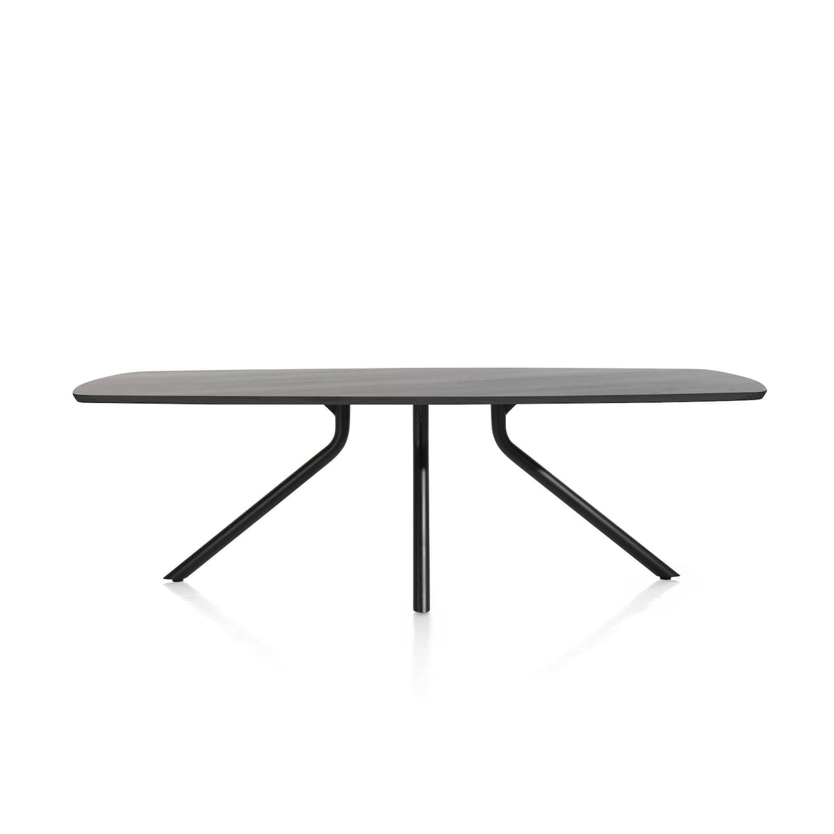 Tafel ovaal 250x110 cpt Arvada Centrale poot zwart Onyx - 4